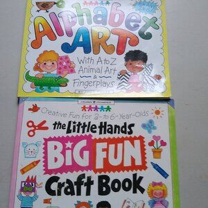 Little Hands: Alphabet Art with A to Z Animal Art + Big Fun Craft Book x 2